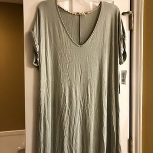 Light Green T-Shirt Dress